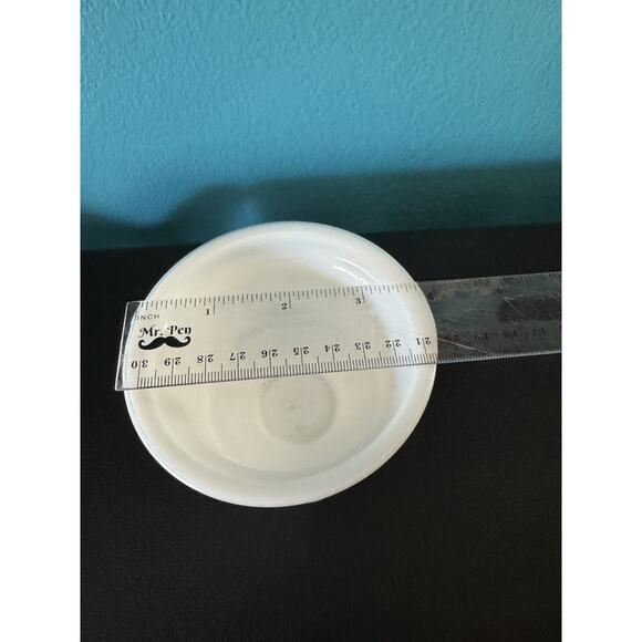 Vintage Milk Glass Pedestal Bowl Floral Embossed White Compote Candy Dish Decor - Picture 7 of 8